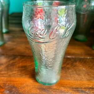 Vintage Coke Cola pitcher & glass set